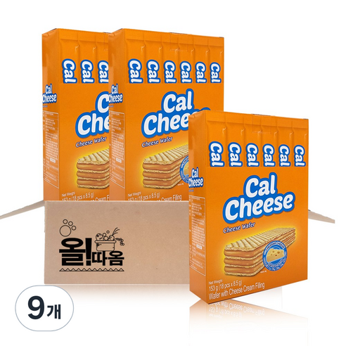 마요라 칼치즈 웨이퍼, 153g, 9개