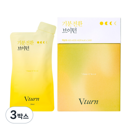 [공식] 생활약속 기분전환 브이턴 메리로트 1000mg V케어 베르가못차, 420ml, 3박스