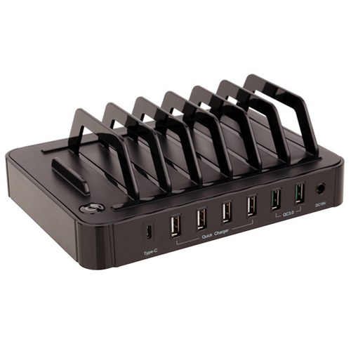 넥스트 퀄컴 3.0 C타입 7포트 고속 멀티 USB충전기, NEXT-37QTC, 1개