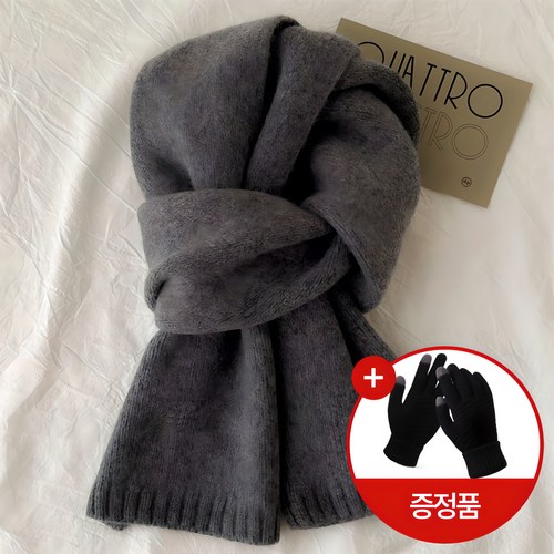 디어스텝 남녀공용 쁘띠 니트 털목도리 머플러 목도리 6컬러