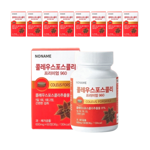 노네임 포스콜린 다이어트 체지방 감소 콜레우스 포스콜리 복부관리, 8개, 60정