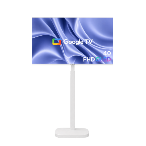 무빙큐빅스 스마트 40인치 FHD QLED 삼탠바이미 X PRO 셋트 이동식 tv 거치대 스탠바이미 삼텐바이미 중소바이미, 방문설치, 이동형 스탠드, X PRO, 101cm(40인치)