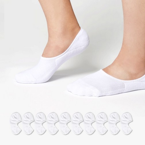 삭스영 남성용 페이크삭스 안벗겨지는 덧신 10켤레