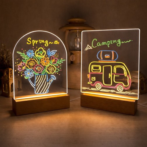 투인원키트02 2인1조세트 USB10cm 컬러마카펜 아크릴 무드등 만들기 공예체험재료 체험키트 취미 DIY 특별선물 아동센터 돌봄교실 엄마표놀이 집콕놀이