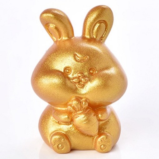 홈플로우 12간지 십이지 행운 띠별 동물 골드 피규어 장식품
