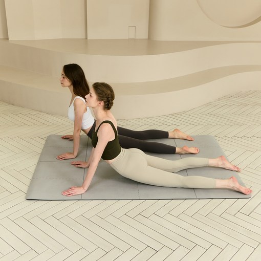 제로투헤라 울트라 와이드 TPE 논슬립 트레이닝 요가매트, 웜 그레이, 1개