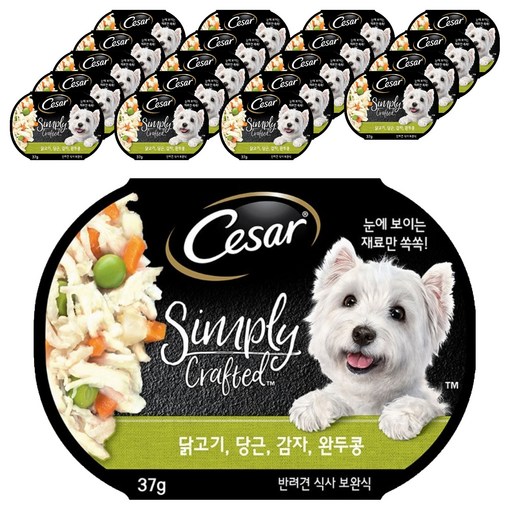 시저 강아지 심플리 크래프티드 습식사료