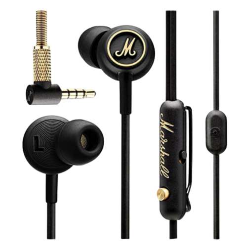 마샬 모드 EQ 블랙 인이어 이어폰 골드