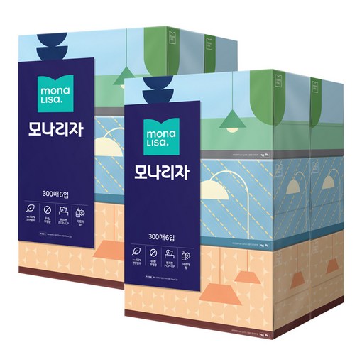 모나리자 천연펄프 미용티슈 2겹