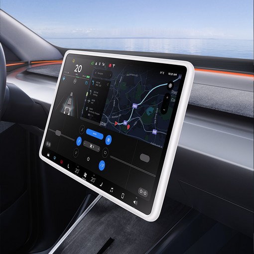 YZ 테슬라 호환 스크린 케이스 모니터 실리콘 프레임 파손방지 액정 커버 악세사리 모델Y 프리미엄 16인치