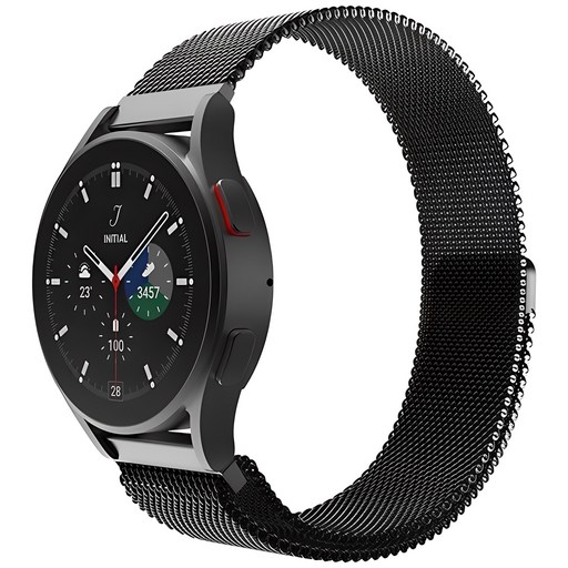 신지모루 애플워치 호환 밀레니즈 스트랩 밴드, 블랙, 1개