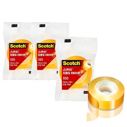 쓰리엠 스카치 다용도 테이프 550 18mm x 20m