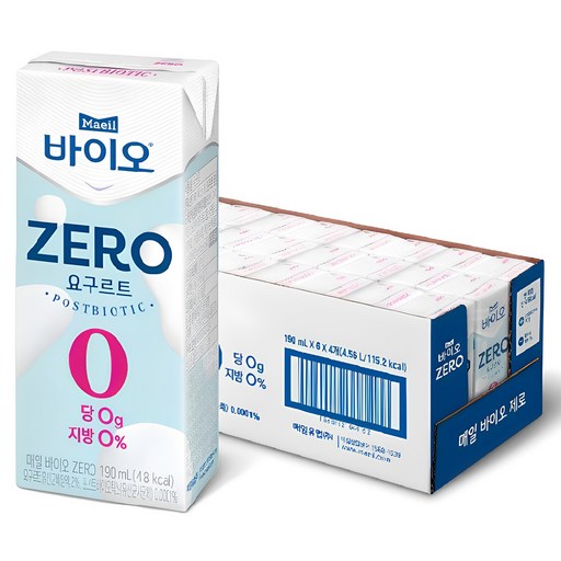 매일바이오 ZERO 요구르트, 190ml