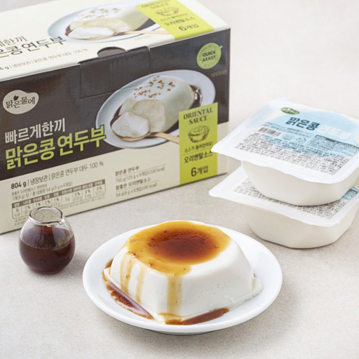 [로켓프레시] 맑은물에 빠르게한끼 맑은콩 연두부 오리엔탈소스 6입