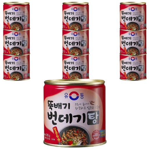 유동 뚝배기 번데기탕 얼큰한맛 통조림