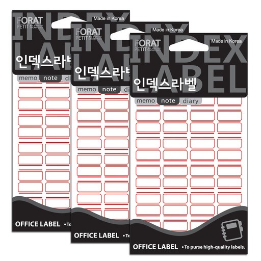 쁘띠팬시 인덱스라벨 일반 견출지 스티커 20-101R