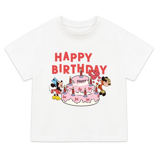 Little rabbit 兒童透氣Family D生日快樂短袖T恤