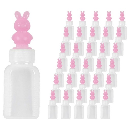남양플라스틱 PE 분홍 토끼 뚜껑 캐릭터 물약병 RABB 20ml