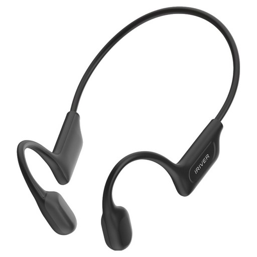 아이리버 골전도 오픈형 생활방수 무선 블루투스 6.0 이어폰, IBGX1, 블랙, 8시간