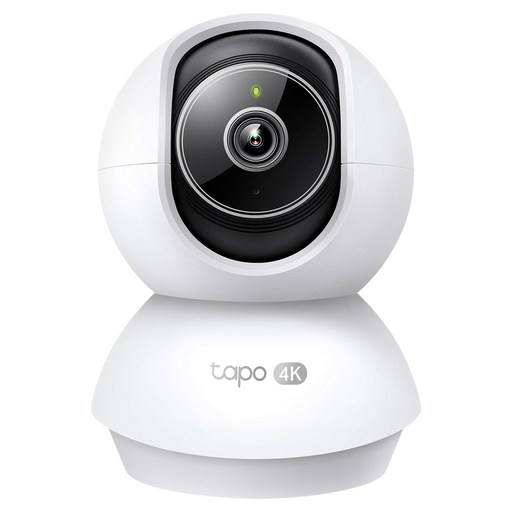 TP-Link 4K 800萬畫素 AI偵測 360度旋轉 無線網路Wi-Fi監視器, 1個, Tapo C250