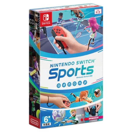 Nintendo 任天堂 SWITCH 運動 亞中版 附腿部固定帶 6歲以上, 單一商品