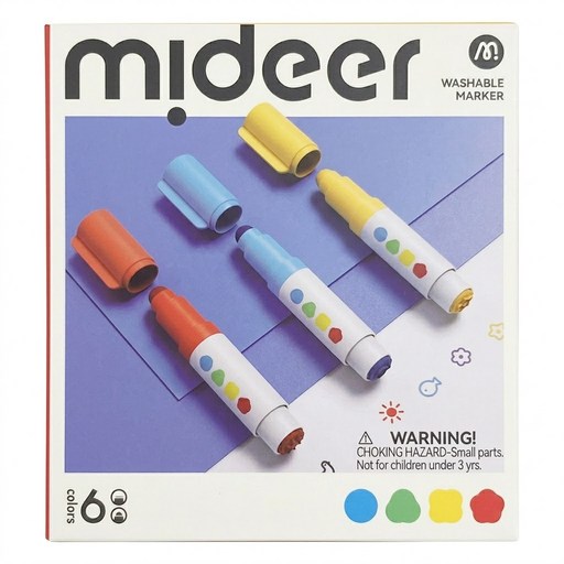 mideer 圓頭印章水彩筆, 1組