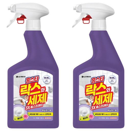 홈스타 락스와세제 3X 폼스프레이 후로랄 욕실청소용