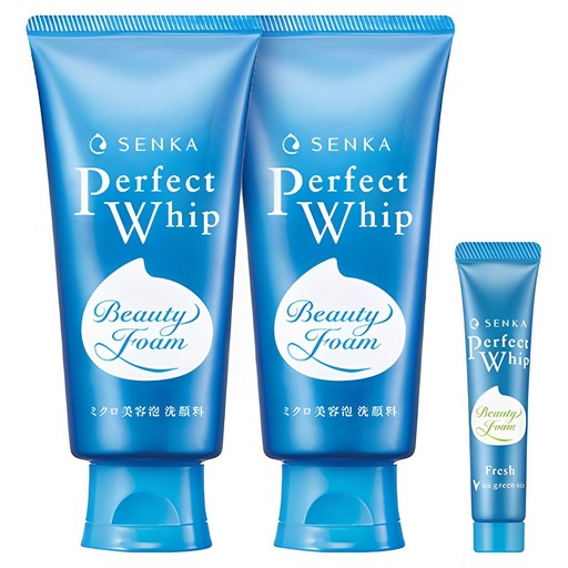센카 퍼펙트 휩 페이셜 워시 클렌징 폼 120g 2p + 15g, 1세트, 255g