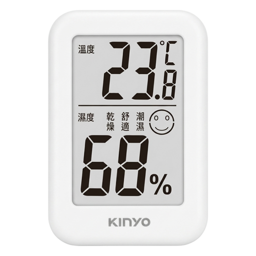 Kinyo 電子式溫溼度計 TC-14, 白色, 1個