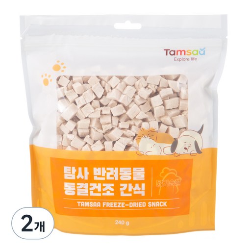 탐사 반려동물 동결건조 간식 닭가슴살 240g