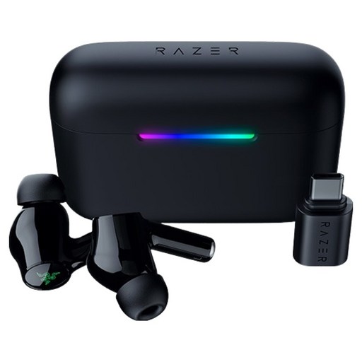 레이저 Hammerhead V3 HyperSpeed 노이즈캔슬링 블루투스 2.4Ghz 무선 게이밍 이어폰, 블랙, RZ1205610100R3A1