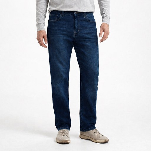 중년 스판 청바지 50대 60대 아빠 캐주얼 고급 면혼방 워싱 생일선물