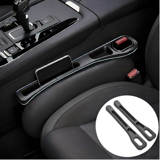 모모리 틈새수납 차량 사이드 포켓 빠짐방지 자동차 수납, 시티블랙, 운전석1p조수석1p, 1세트