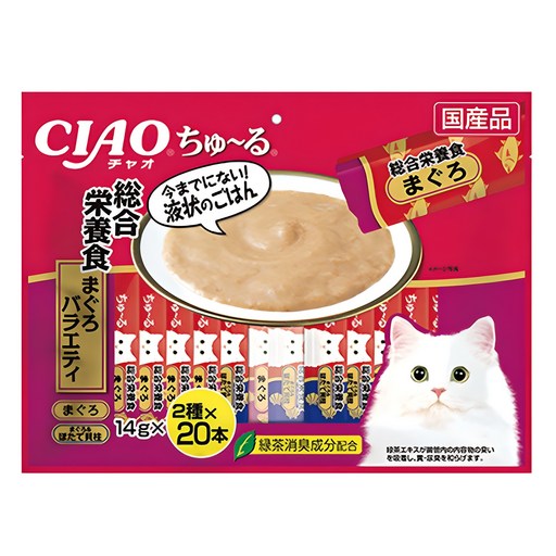 이나바 고양이 챠오츄르 버라이어티 간식, 참치, 560g, 1개