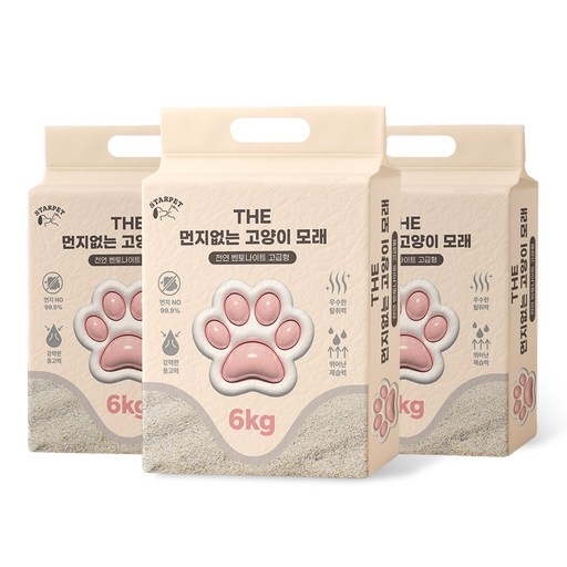 THE 먼지없는 벤토나이트 고양이모래 18kg