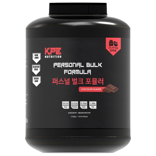 퍼스널벌크포뮬러 게이너 3.2kg 복합단백질 프로틴 보충제 근육 헬스