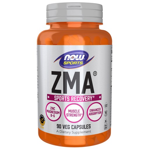NOW Foods ZMA鋅鎂維他命B6膠囊, 90顆, 1罐