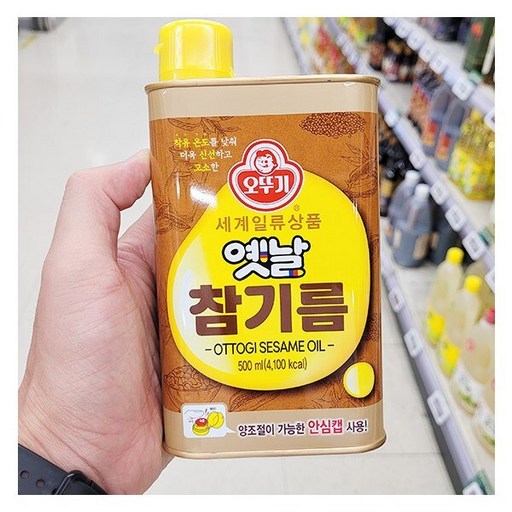 오뚜기 옛날 참기름 500ML 1개 신선한 맛 그대로