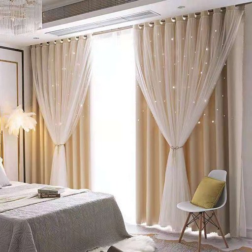 암막커튼레이스커튼 이중거실 커튼 아일렛형 커튼 소중대형커튼 거실커텐 공주풍 커튼 방한 방풍 단열커튼