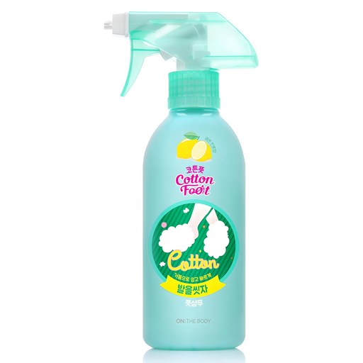 온더바디 발을씻자 코튼 풋샴푸 프레쉬레몬민트향, 1개, 385ml