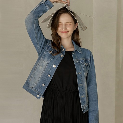 뮤즈린 밀드 데일리 스판 청자켓