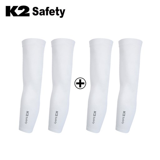 K2 UV차단 냉감 쿨토시 2P+2P 2개 세트, 화이트2개