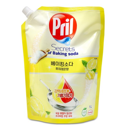 _ 프릴 베이킹소다 레몬 1Lx2개 리필형 주방세제