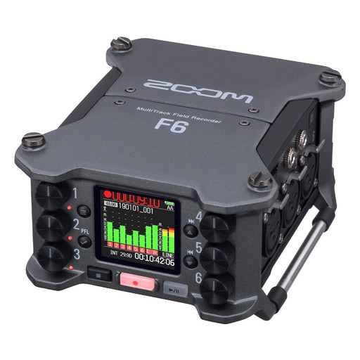 ZOOM F6 32bit 필드 레코더 플로트 녹음 대응 6입력14트랙 영상 제작녹음[3년
