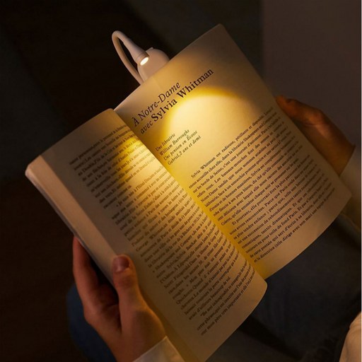 일리마 휴대용 북라이트 V2 독서등 집게클립 무드등