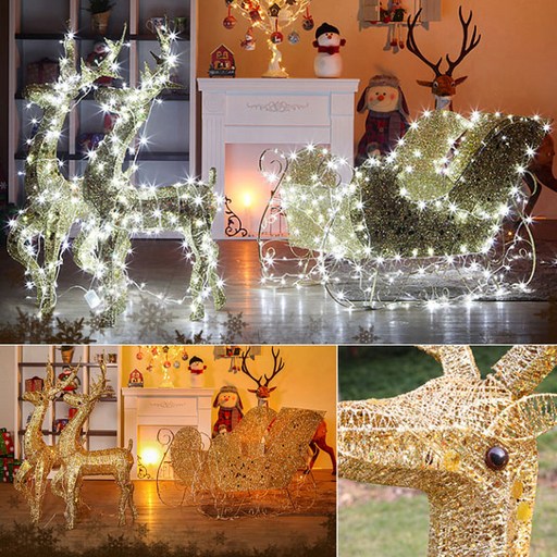 크리스마스 LED사슴썰매 장식 소품 인테리어 이벤트