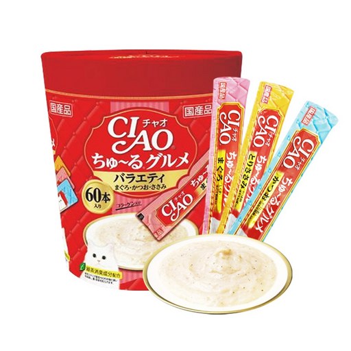 챠오츄르 고양이 구루메 버라이어티 간식 60p