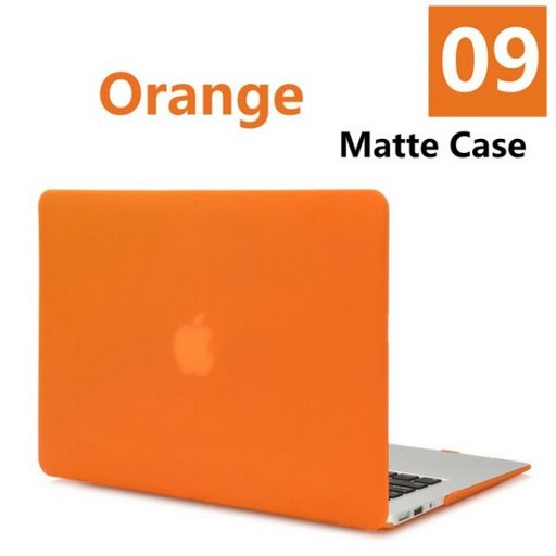 노트북 하드 매트 케이스 2021 애플 맥북 프로 16.2 M1 칩 A2485 15.4 16 인치 터치 바 A1286 A1398 A1707 커버 Funda, Matte-Orange