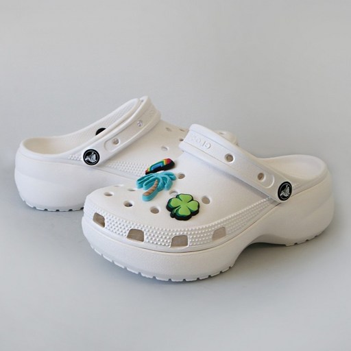 CROCS 정품 크록스 여성 클래식 플랫폼 클로그 206750 레츄 악세사리