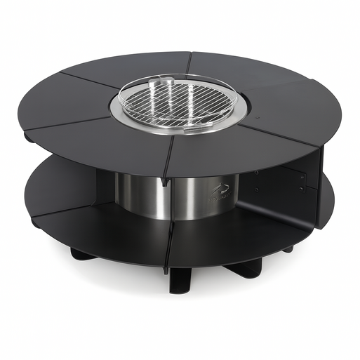 온파이어 대형 야외 숯불 화로대 테이블 캠핑장 펜션 카페 레스토랑 캠프파이어 불멍 화로 업소용, 1개